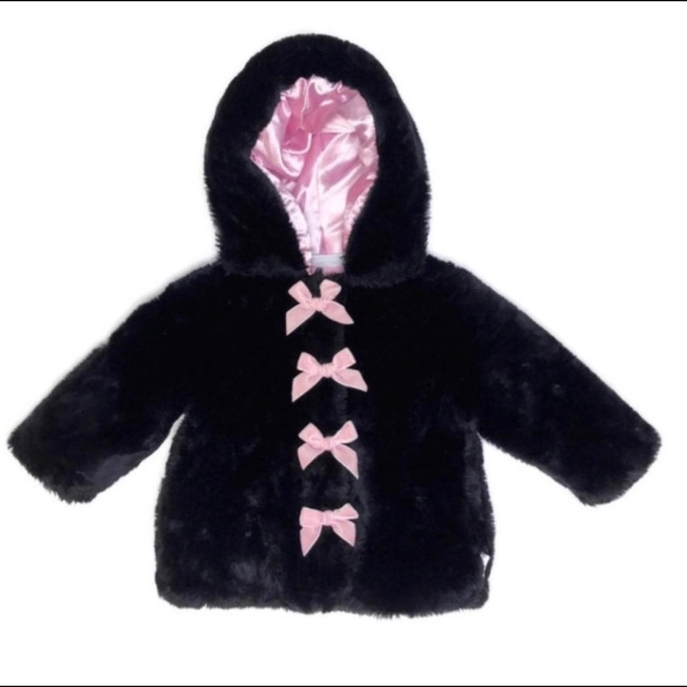 Bon Bébé Fuzzy Black‎ Jacket